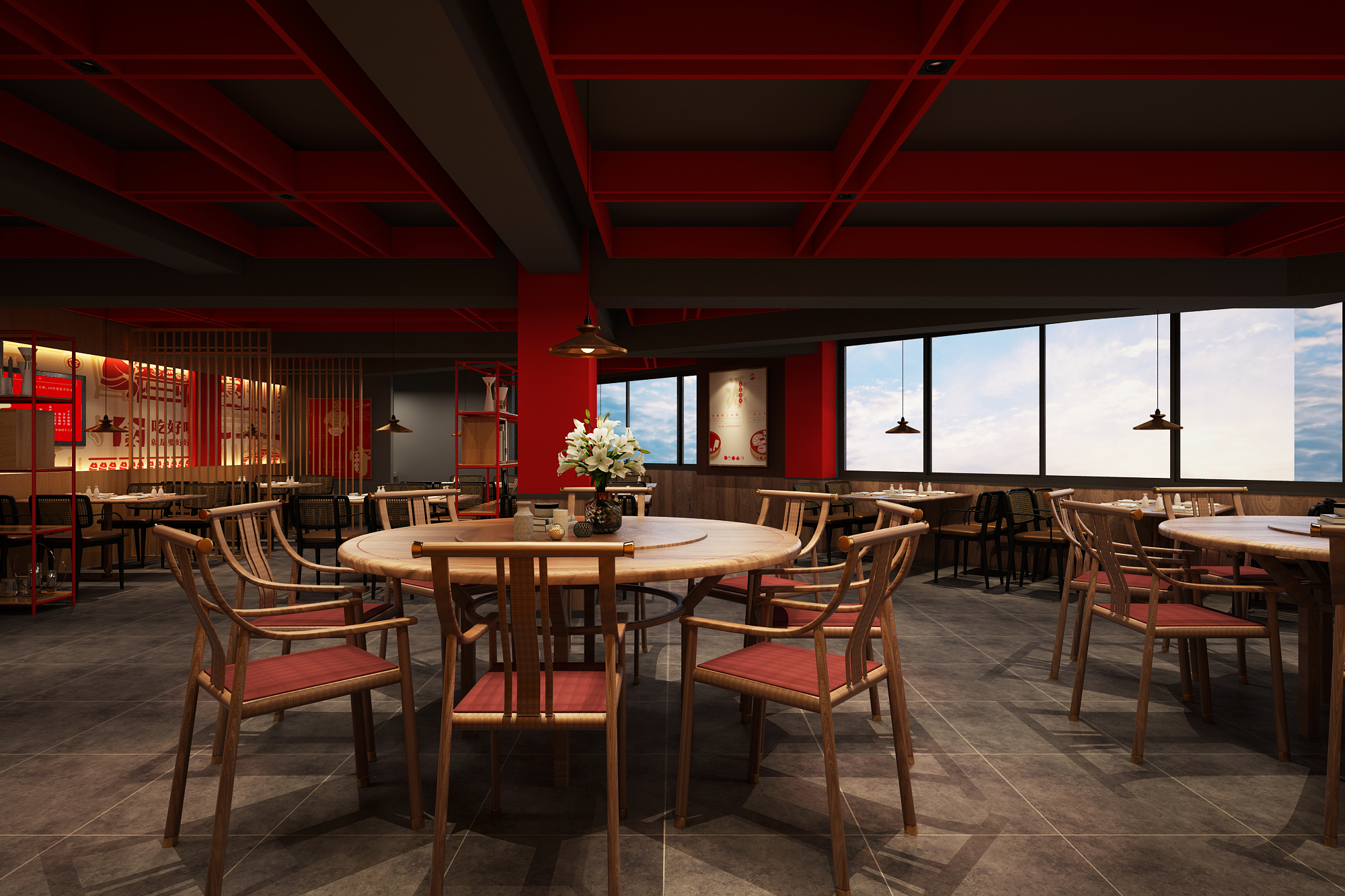 網紅丸子店裝修設計效果圖案例