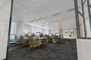 1000方大型辦公室裝修設(shè)計全景案例