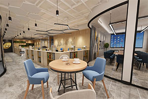 700方簡約辦公室裝修設(shè)計風格全景案例