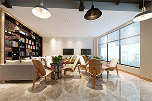 220方小型現(xiàn)代辦公室裝修設(shè)計全景效果圖